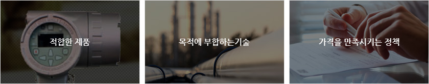 적합한 제품, 목적에 부합하는기술, 가격을 만족시키는 정책 